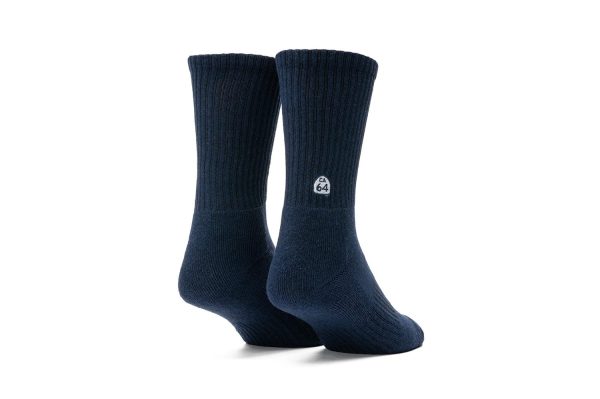 Unisex - Show-Offs Crew Sock - Navy For Cheap - Image 3